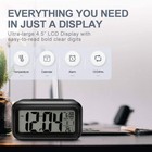 Digital Alarm Clock  Alarm Clock For Bedroom With Night Light  Indoor Tempera   
