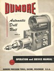 Dumore Series 24 Automatic Drill   Tap 1 2 Hp  220v   instr Manual    gears 