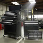 8 Drawers Rolling Tool Chest Tool Lock Storage Cabinet Boxes On Wheels Garage