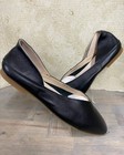 Empress New Comfi Flat Black Leather Ballet  Women   s Size 41 Us Size 10