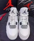 Jordan 4  military Black  Men s Retro Basketball Shoes Mid Top Us Stock