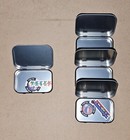 Grateful Dead - Black Syf Hinged Tin Stasher  3 75 x2 4 x1   Syf  Jgb