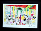 Leroy Neiman  Paris France Signed Pop Art Mounted   Framed   New 14x11in 
