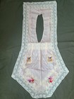 Wwi Souvenir Of France Silk Apron Allies Liberation Sweetheart Lace Duck Vintage