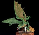 Hand-painted Wizkids Young Green Dragon Miniature For D d   Pathfinder Rpg