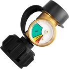 Propane Tank Gauge Brass Adapter W gas Pressure Level Meter Indicator For Bbq Rv