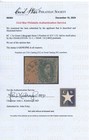 Confederate States  1 Used With 4 Clear Margins Cwps Certificate