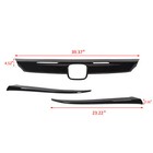 For Honda Accord Sedan 2018-2020 10th Gen Grille Jdm Sport Style Glossy Black