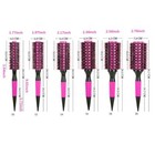 Round Hair Comb Boar Bristle Hair Brush With Anti-slip Handle Salon Styling Tool