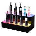 Led Light Alcohol Bar Liquor Bottle Display Shelf Home Drink Remote Wine Rack