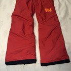 Helly Hansen Legendary Ski Snowboard Pants Kids 8 Red Insulated Waterproof