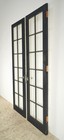 Vintage 12 Lite Black Wood French Double Doors 80 X 45 25 In 