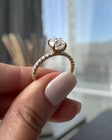 Igi 2 50 Ct Cushion Lab Grown Diamond Hidden Halo Wedding Ring 14k Yellow Gold
