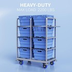 5 Inch Caster Wheels With Safety Dual Locking  Heavy Duty Casters Set Of 4  Indu