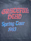 Vintage 1983 Grateful Dead Spring Tour T Shirt 2 Side Black All Size Bth04