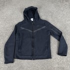 Nike Tech Fleece Hoodie Youth Large Black Athletic Full Zip Jacket Cu9223-010