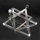6 Inch Optically Clear Quartz Crystal Singing Merkaba Pyramid For Meditation
