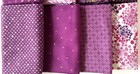 8pc Lot Half-yard Quilt Fabric  18 X 44  Blackberry Bliss - Plum purple Cotton