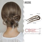 6pcs French Hair Pin For Women u-shaped French Pin Flat Hair Clips Hair Styling 