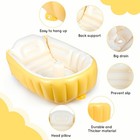 Inflatable Baby Bathtub     Compact  Portable Bath Tub With Anti-sliding Saddle   