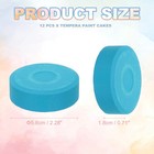 12 Pcs Washable Tempera  2 3 x0 7  Large Tempera Paint Cakes  Lake Blue