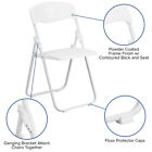 880 Lbs Weight Capacity White Plastic Folding With Built-in Ganging Brackets