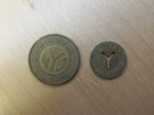 Lot Of 2 - Vintage - New York City Transit Authority Tokens