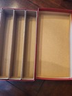 3 X Red Triple Row 1 5 X 1 5 X 10  Cardboard Coin Holders Flips Storage Box