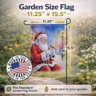Caroline s Treasures Goldfinch With Santa Claus Garden Flag Fnt1191gf
