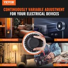 Vevor 2000va Variable Voltage Transformer 15 3a 0-130v Ac Voltage Regulator