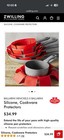 Henckels X Ballarini Silicone Cookware Protectors 5 Pc 15 7    Red Pan Separators