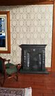 Dollhouse Fireplace Victorian Small Bedroom  Cast Iron Look 1 12 Scale Miniature