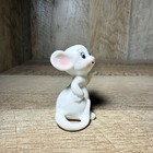        Vintage Genuine Bone China Miniature Waving Mouse Figurine Japan 1 75  Mcm