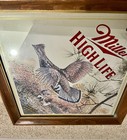 Miller High Life Beer Diamond Wildlife Series Mirror Sign-grouse-   first Flush   