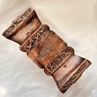 Ashanti Stool Headrest Hand Carved Wood Ghana Tribal Art African Vintage