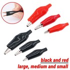 5a Insulated Crocodile Clips Alligator Clamps Electrical Battery Connectors