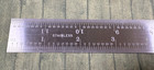 Starrett 1604r-12 Spring-tempered Stainless Steel Rule With Inch Graduations usa