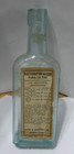 Antique Aqua Bottle Embossed Alen s Cough Balsamdavis    Lawrence Co N y  Label