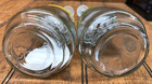 2 Vintage Federal Glass Nut Onion Food Choppers Green   Mustard Yellow