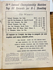 Vtg Sept 1951 Muzzle Blasts Magazine Results 19th Annual Shooting Championships