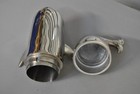 Pottery Barn Art Deco Whale Cocktail Drink Shaker Polished Mirror Finish