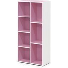Modern 7-tier Bookcase Engineered Wood Storage Organizer Home Office Living Room