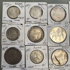 43 Coin Silver Lot     World Mix     Pre-1965     Austria Uk Canada Mexico