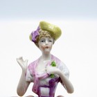 Antique Hands Away Half Doll With Yellow Hat  Skirt  Pin Cushion Doll