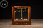 Vintage Brass Apothecary Scale In Case