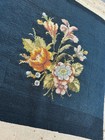 Vintage Older Fine Handmade Completed Floral Needlepoint Unframed 16  X 16 