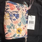 Vera Bradley Mini Trapeze Cosmetic Makeup Bag Paradise Coral Pink  Nwt