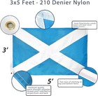 Anley Everstrong Scotland Flag 3x5 Ft Nylon Embroidered Scottish National Flags