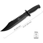 Mossy Oak Survival Combat Tactical Hunting Knife Bowie Fixed Blade Fire Starter