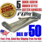5 Inch Premium Quick Screw Gutter Hanger With Clip  50-pack              